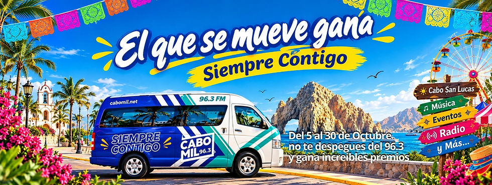 El que se mueve gana: Cabo Mil Radio lleva premios a las calles de Cabo San Lucas