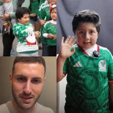 Pequeño aficionado conocido como el "niño del suéter verde", se volvió viral por alentar a la Selección Mexicana