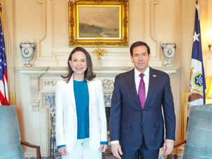 Agradece Machado a Rubio compromiso de EU con Venezuela tras encuentro