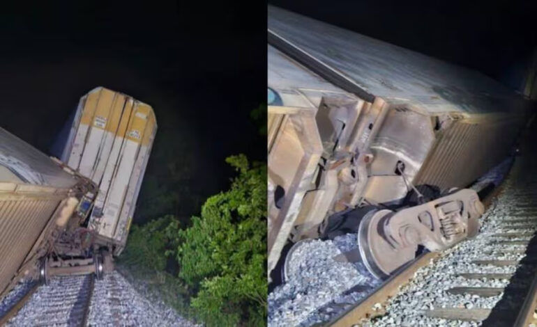 “Más que descarrilamiento, se movió”: Sheinbaum minimiza el nuevo accidente en el Tren Interoceánico