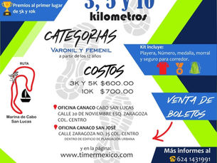 Llega pronto la tercera edición de la  carrera Atlética CANACO Los Cabos 2026