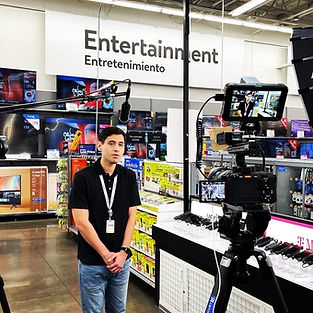 HS Video Productions crew filming on location