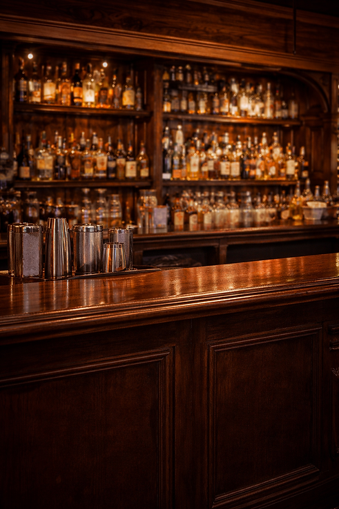 Elegant bar with liquor collection.png
