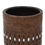 Thumbnail: Bitossi Vase, Ceramic, Incised, Brown, White, Beaded, Signed