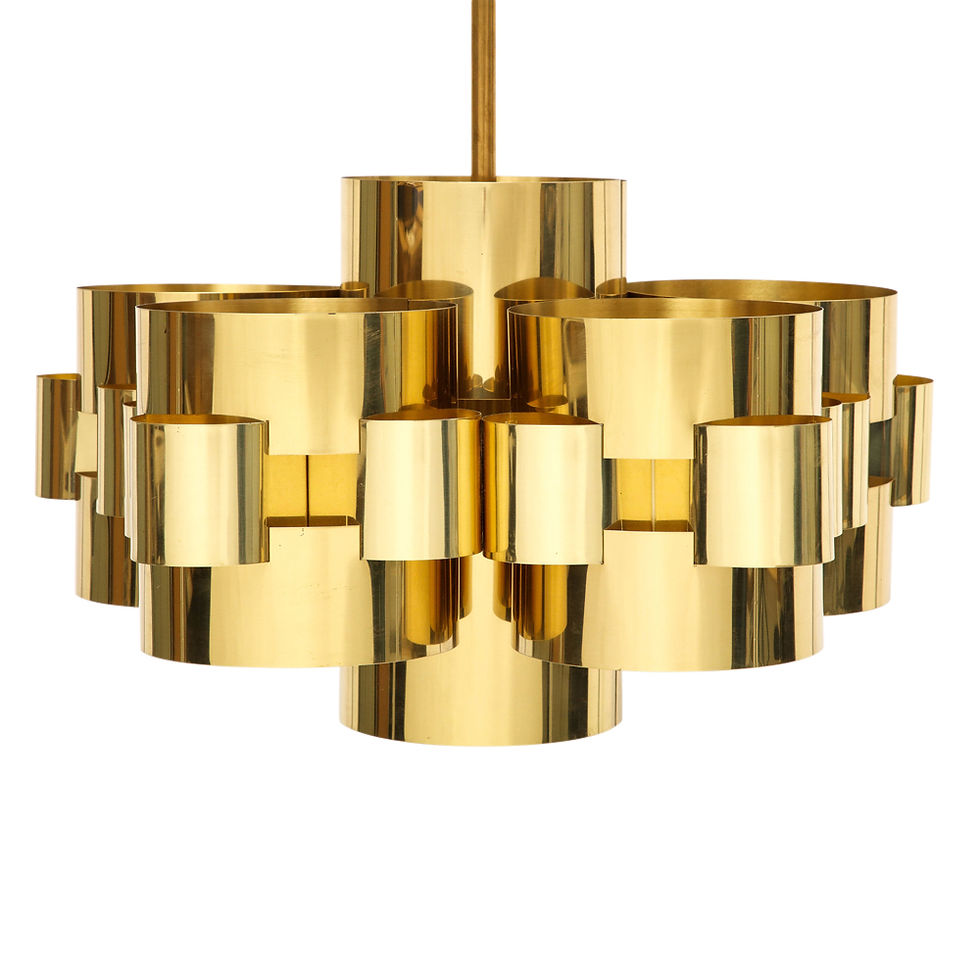 Thumbnail: C. Jere Brass Cloud Chandelier