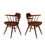 Thumbnail: George Nakashima Armchairs, Black Walnut, Signed with Client's Name