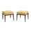 Thumbnail: Tommi Parzinger Stools, Benches, Ebonized Wood, Upholstery