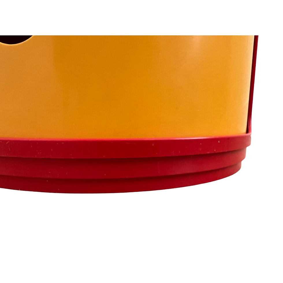 Thumbnail: Anna Castelli Kartell for Beylerian, Cabinet, Plastic, Red, Yellow White, Signed