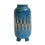 Thumbnail: Bitossi Vase, Ceramic, Blue, Gold, Geometric, Signed