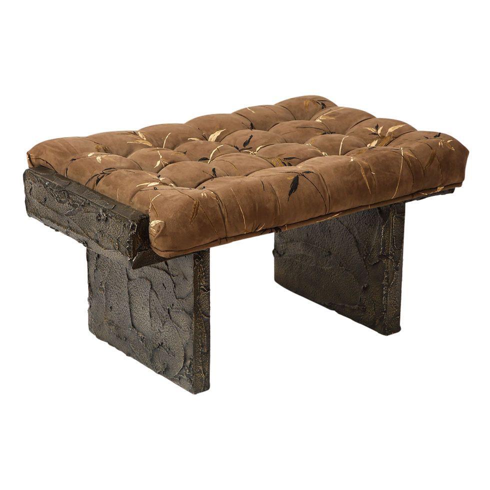 Thumbnail: Paul Evans Bench, Sculpted Bronze, Signed