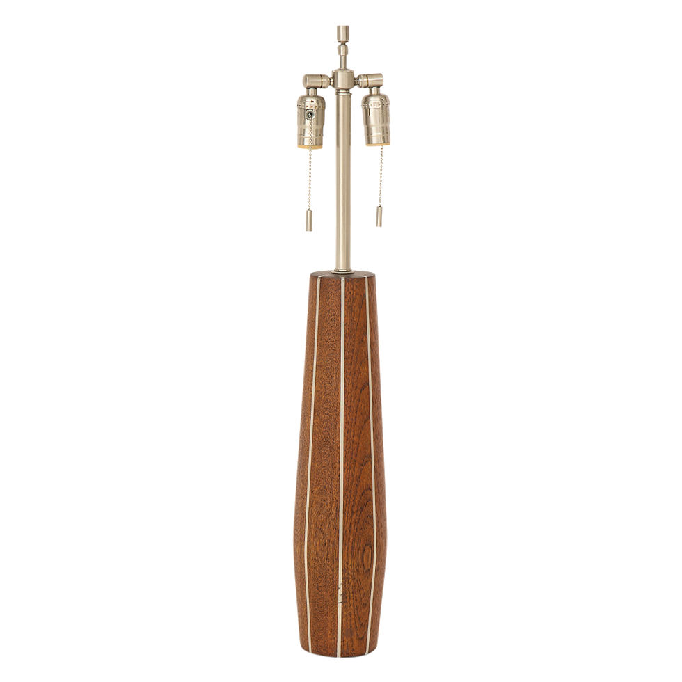 Thumbnail: Paul Evans and Phillip Lloyd Powell Table Lamp, Walnut and Pewter