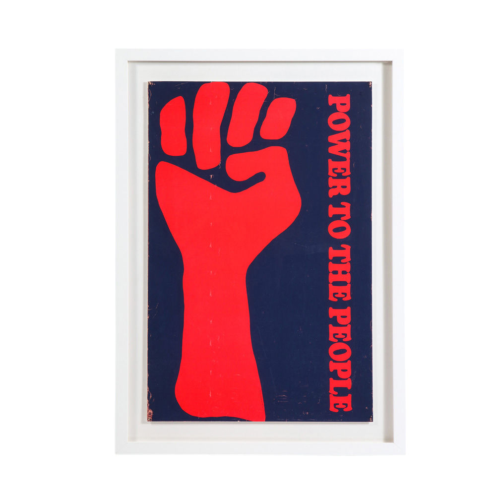 Black Panthers Power to the People Poster, Gemini Rising INC, Signed