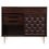 Thumbnail: Dunbar Woven Front Chest, Mahogany and Brushed Nickel, Signed