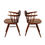 Thumbnail: George Nakashima Armchairs, Black Walnut, Signed with Client's Name