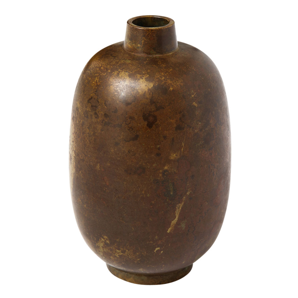 Thumbnail: Illums Bolighus Bronze Vase, Signed