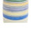 Thumbnail: Alvino Bagni for Raymor, Vase, Ceramic, White, Stripes, Blue, Yellow, Signed