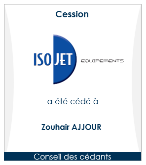 Cession - Fabrication de machines spéciales