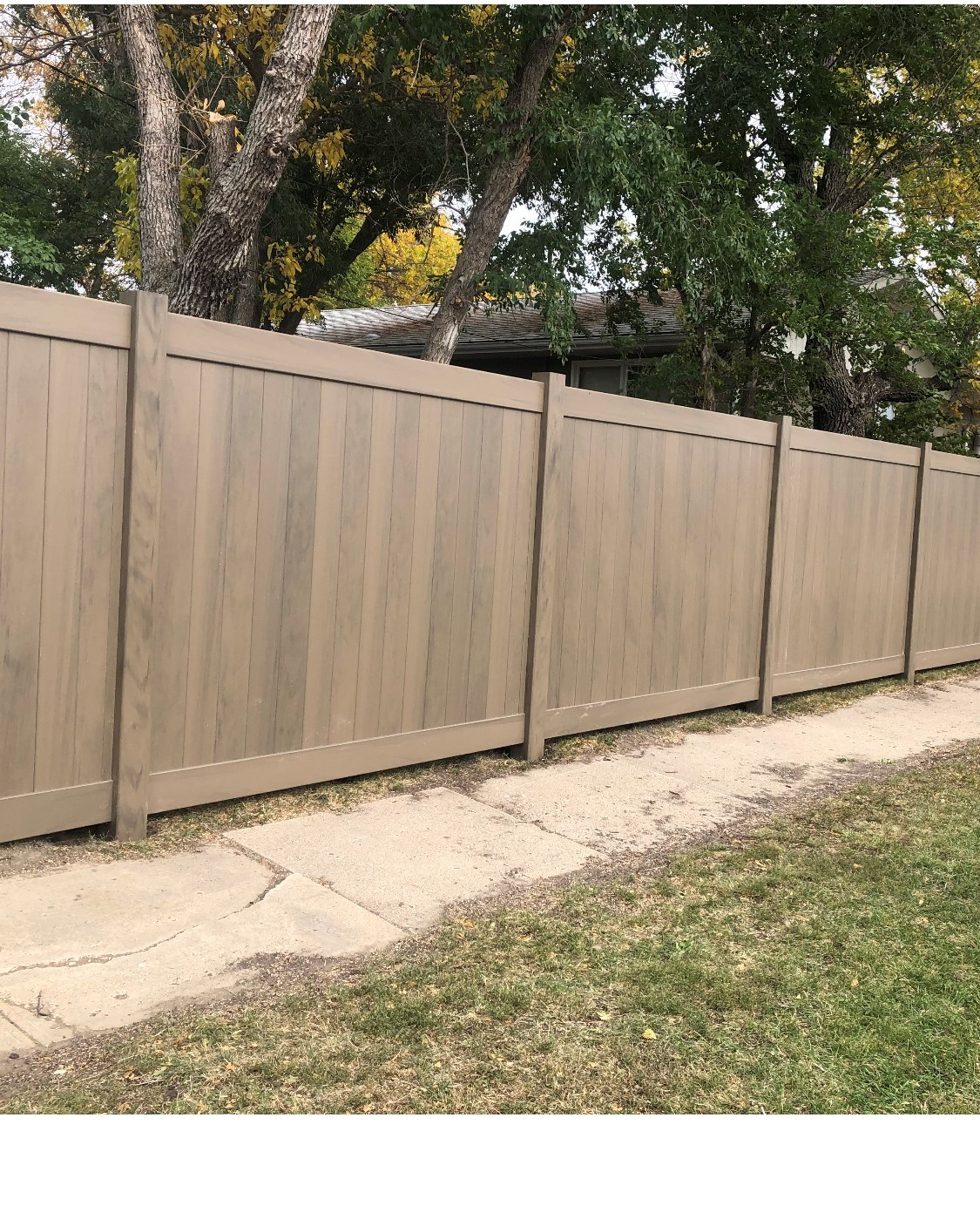 6X8 Brown Ash Fence Kit