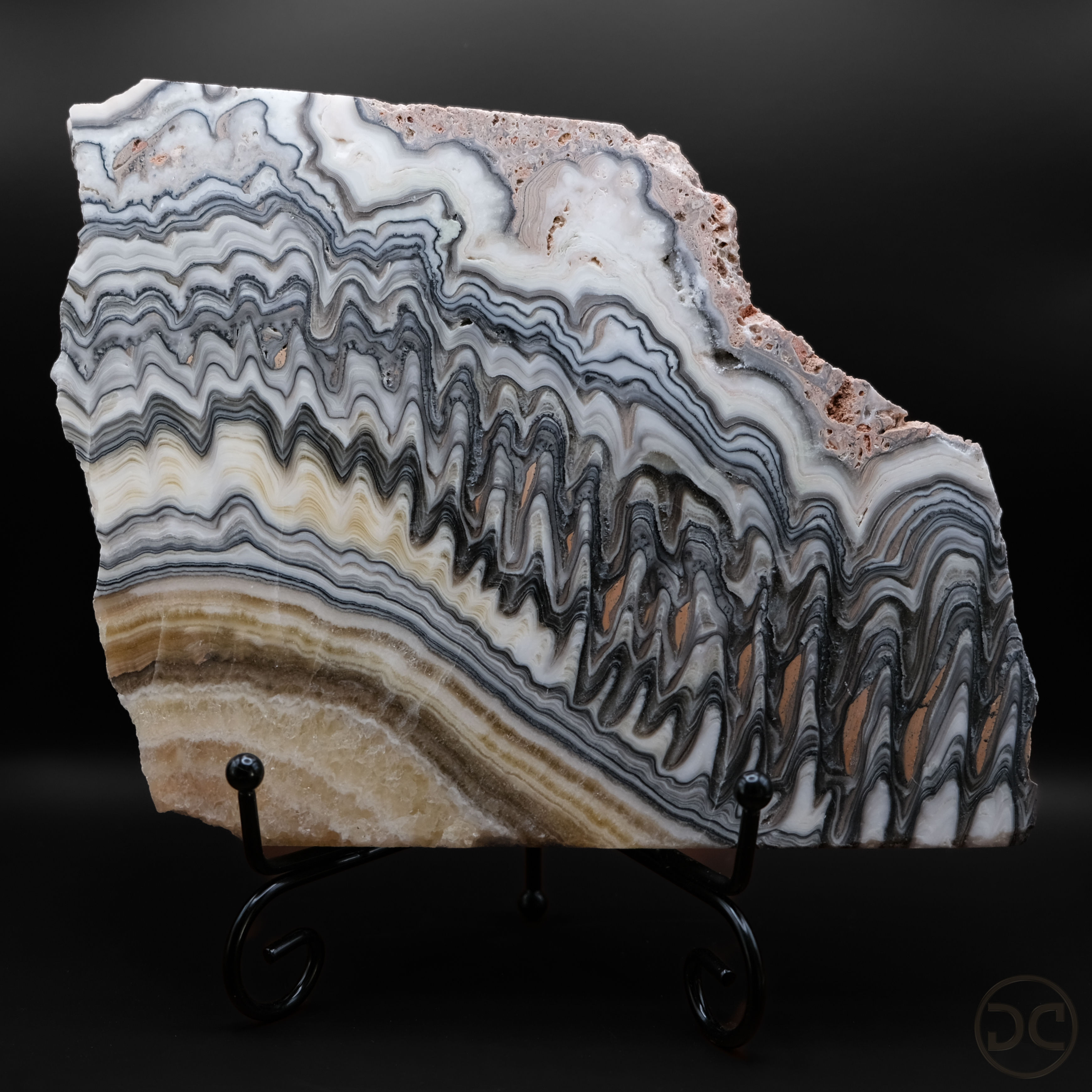 Large Zebra Calcite Slab