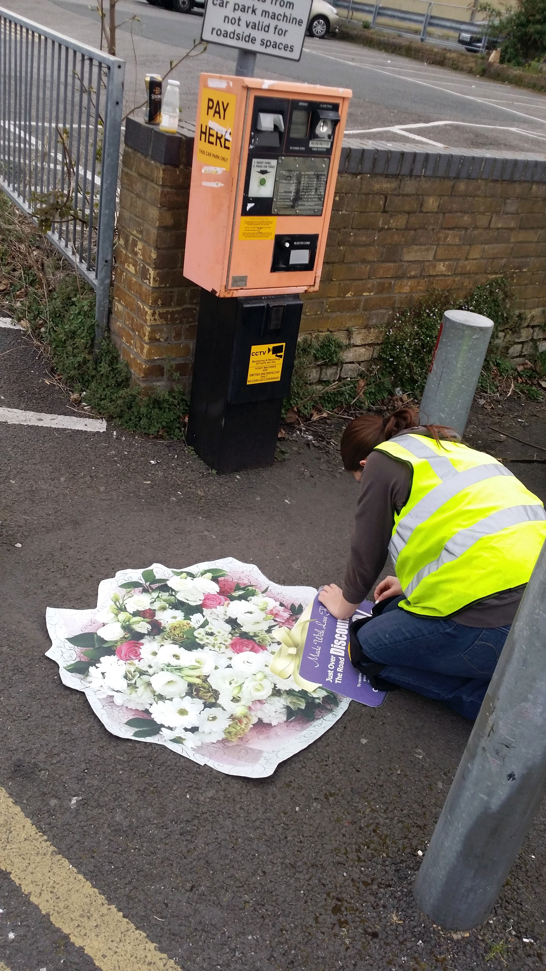 Payment Meter Floor Advertising By Chez Vision Marketing Ltd