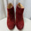 Thumbnail: CHRISTIAN LOUBOUTIN Burgundy Suede So Kate 100 Boots, Size 37.5