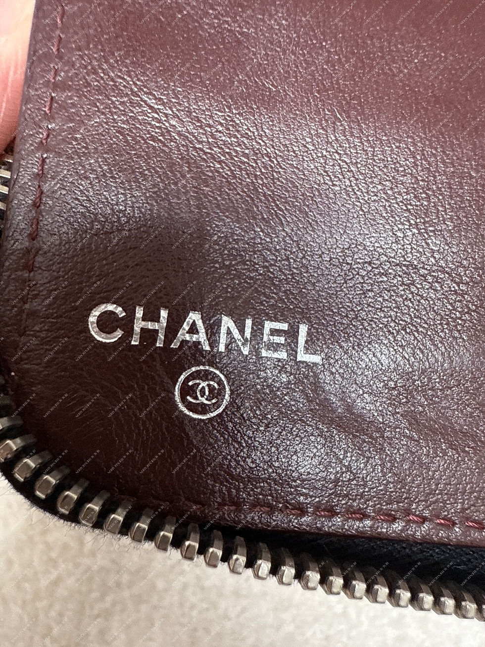 Thumbnail: CHANEL Lambskin Quilted Large Zip Around Organizer Wallet Black