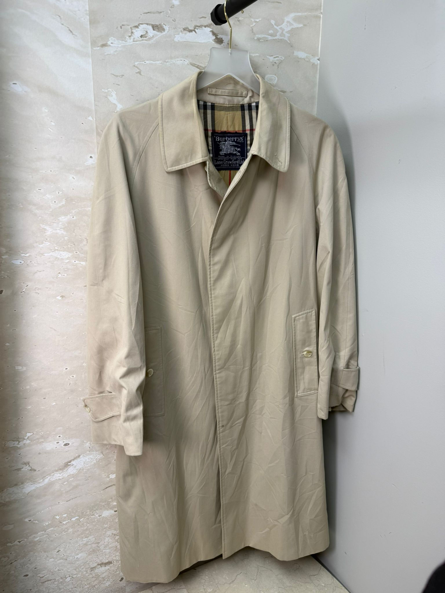 Vintage Burberry Trench Coat Sz L