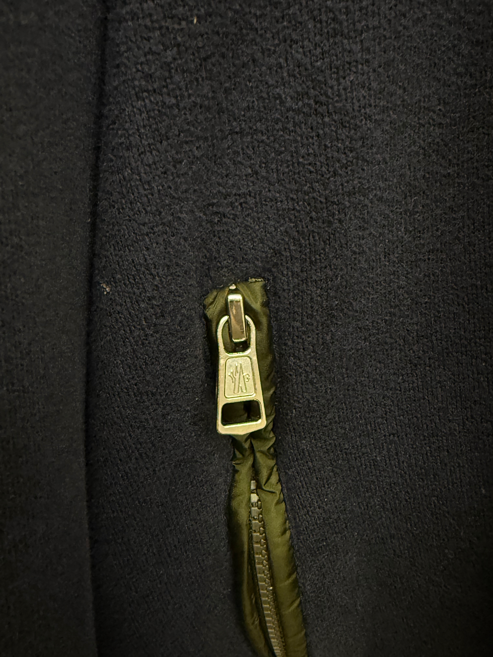 Thumbnail: Moncler Navy Zip Up Hooded Maglia Cardigan