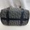 Thumbnail: Christian Dior OBLIQUE Navy Blue Trotter Boston Bag