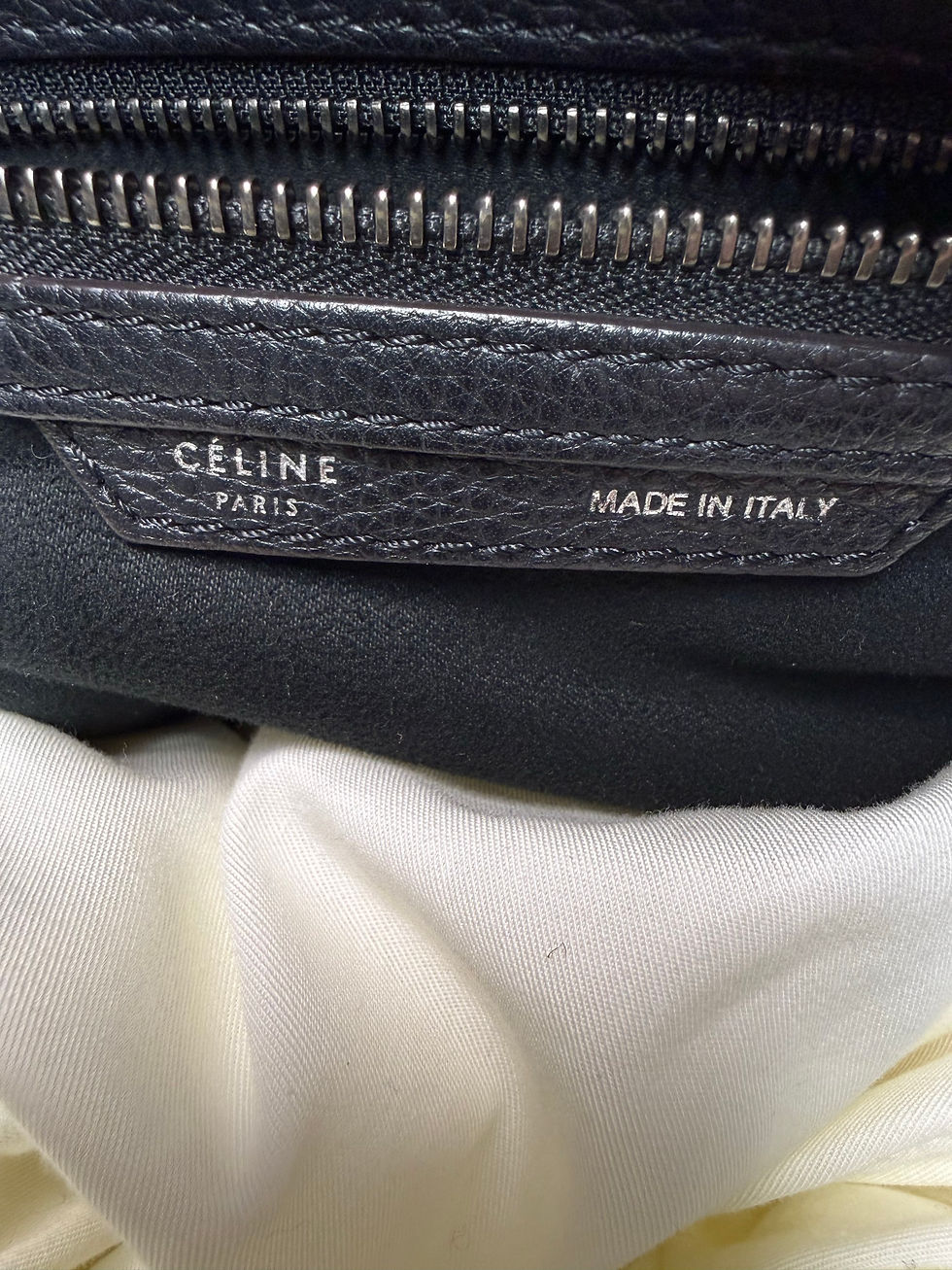 Thumbnail: Celine Drummed Calfskin Mini Luggage Tote 