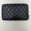 Thumbnail: CHANEL  Lambskin Quilted Large Zip Around Organizer Wallet Black