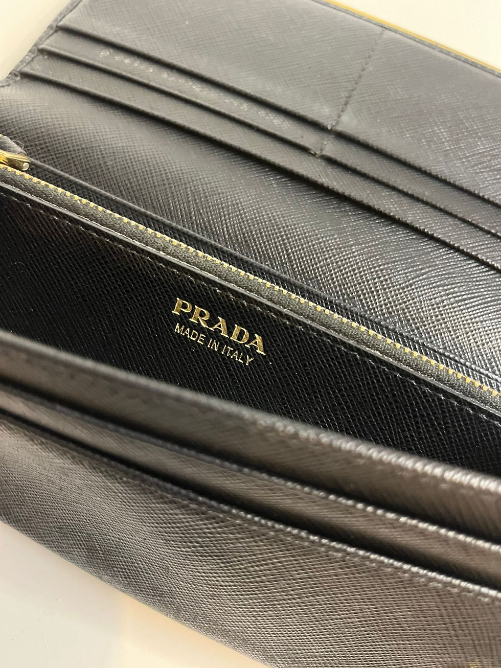 Thumbnail: PRADA Saffiano Continental Wallet 
