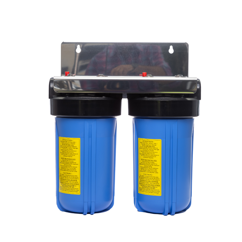 AquaGuard Whole House Twin Filtration System – Rain & Tank Water, 10" x 4.5"
