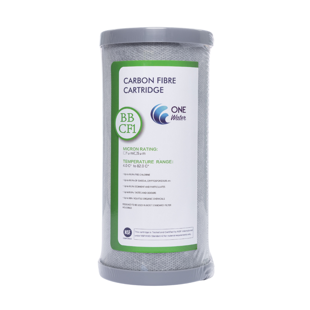 AustralAsia Carbon Fibre BBCF1 Filter Cartridge - 10" x 4.5", 0.5 Micron