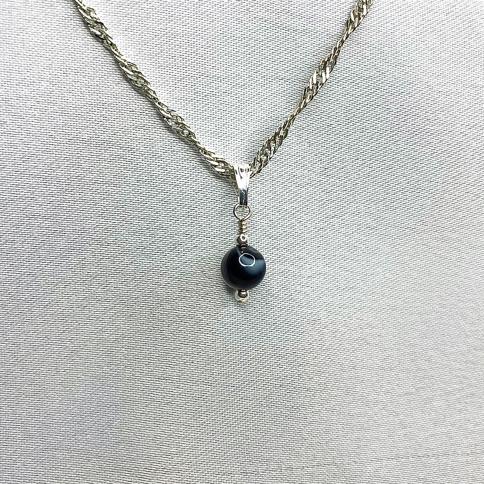 Miniature : Pendentif en argent - 1 pierre