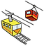 ｹｰﾌﾞﾙｶｰ/ﾛｰﾌﾟｳｪｲ運行