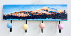 Pink Mountains Wall Rack