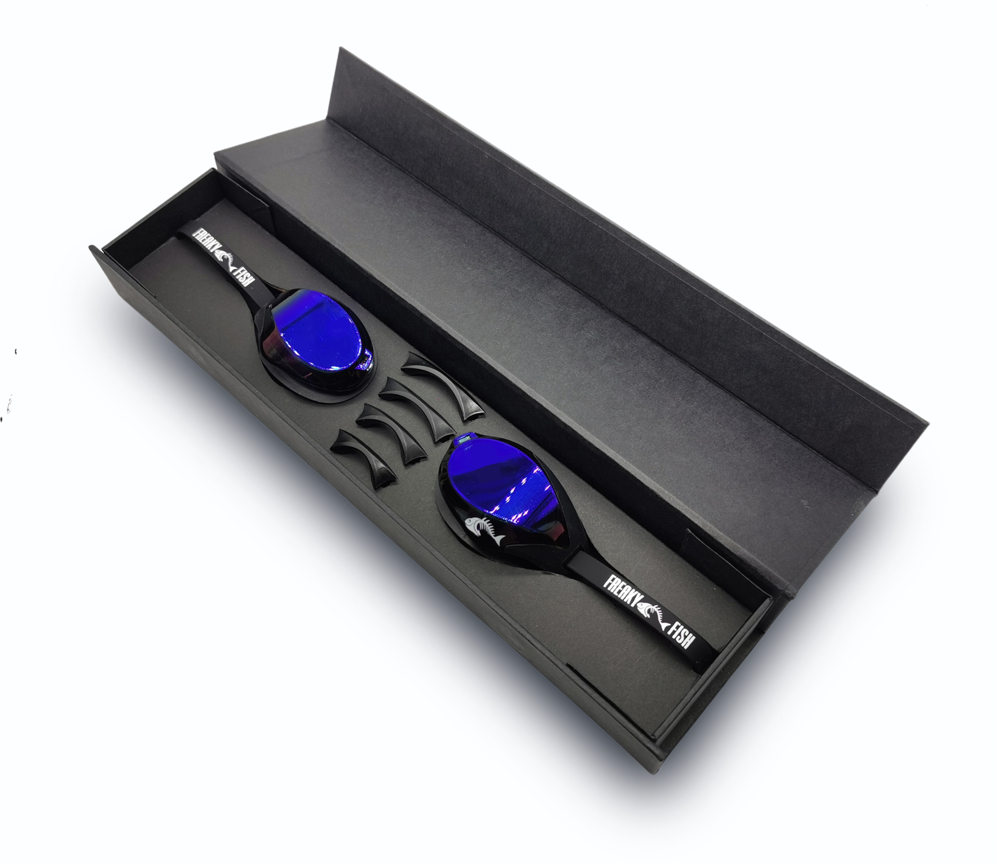 Goggles - Black - Blue Mirror