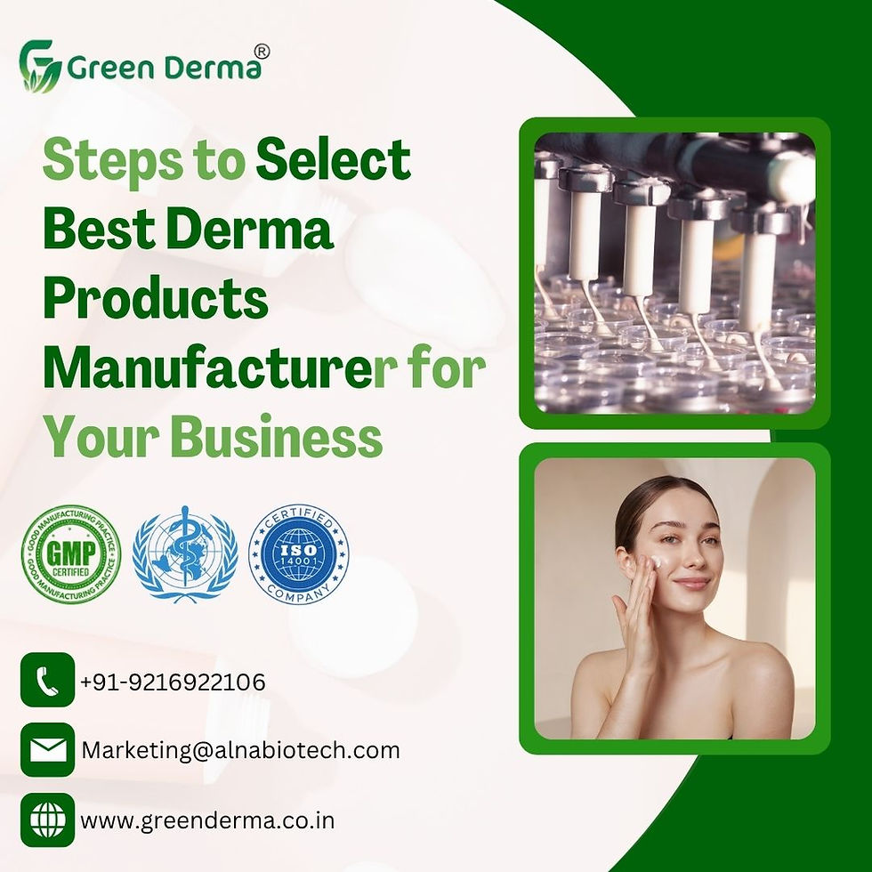 Derma Products Manufacturer