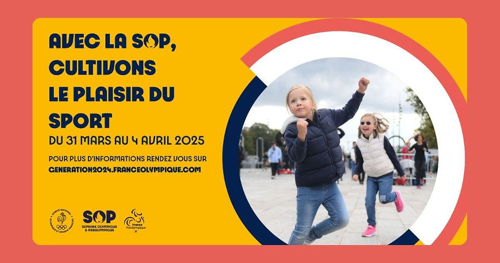 C'est reparti pour la semaine olympique et paralympique : Édition 2025 du 31 mars au 4 avril !