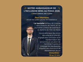 🌟 FOMA 2026 : Présence de l’ambassadeur de l’inclusion Paul Larby Mamère