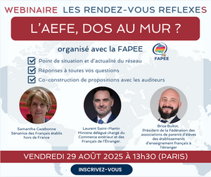 Webinaire de rentrée : l'AEFE, dos au mur ?