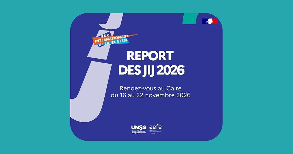 Report des Jeux internationaux de la jeunesse 2026 au Caire