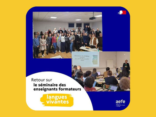 Séminaire AEFE des enseignants formateurs de langues vivantes