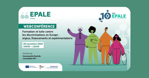 Webconférence EPALE France le jeudi 20 novembre : formation et lutte contre les discriminations en Europe