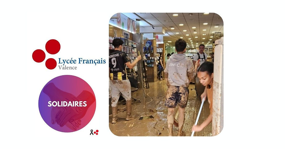 La communauté du lycée français de Valence solidaire et active