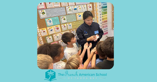 Les élèves de la French American School of Tampa Bay envoient leurs messages dans l’espace avec l’astronaute Elaine Hyde