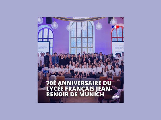 70ème anniversaire du lycée Français Jean-Renoir de Munich