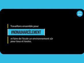7 novembre , journée mondiale contre le harcèlement à l’école : agir ensemble