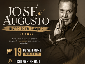 José Augusto celebra 50 anos de carreira com a turnê “Histórias em Canções” em São Paulo